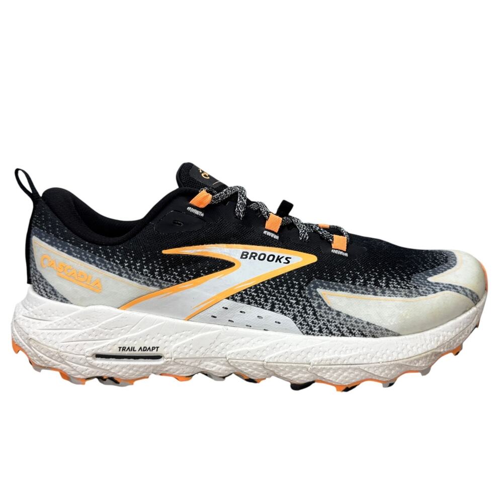Brooks Cascadia 18 Mens Trail Running Shoes Size 11 D Black Orange 1104261D022